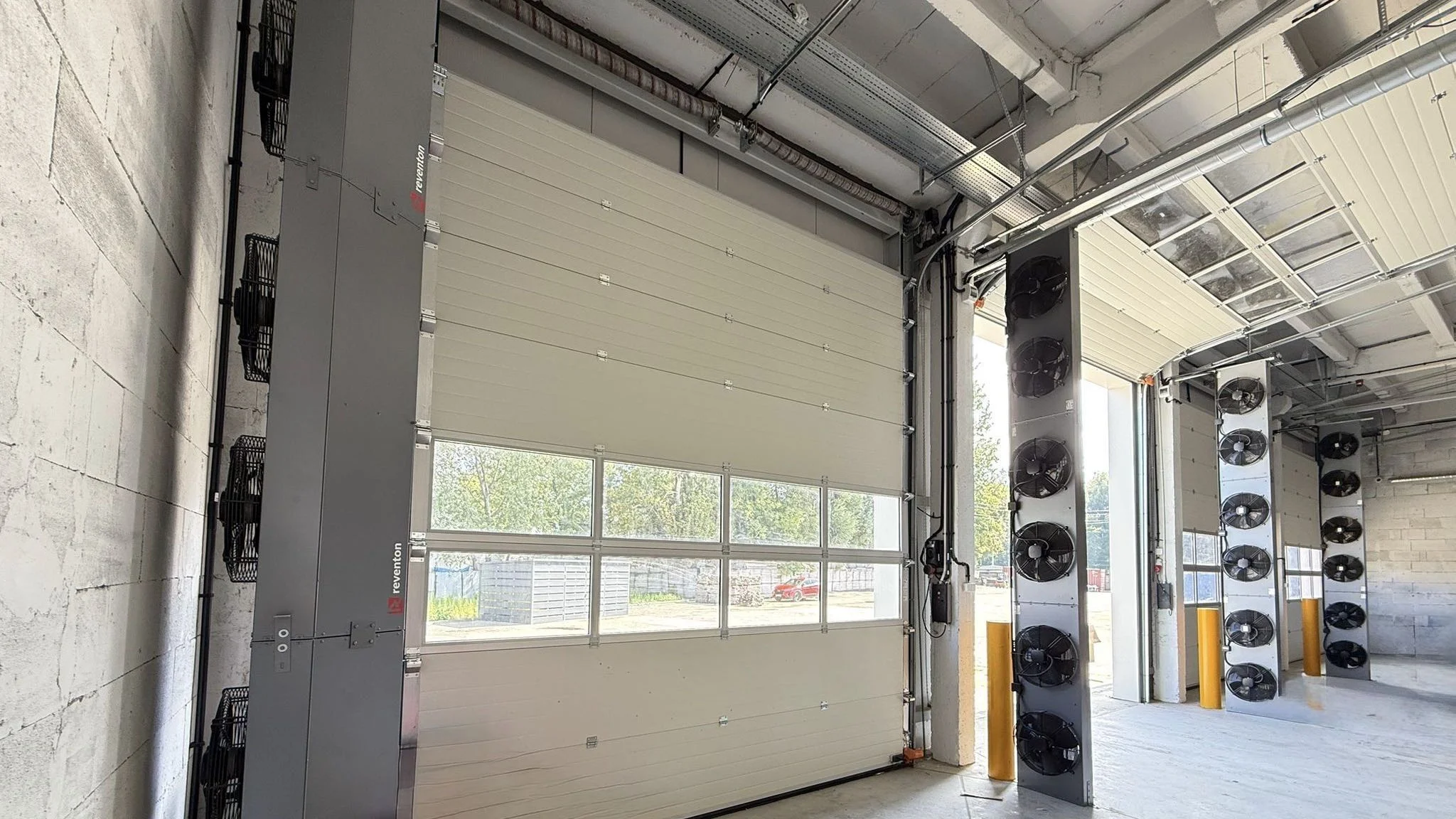 we provided bus depot with hummer air curtains and lphw unit heaters